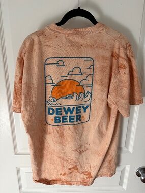 Dewey Beer Large Orange T-shirt